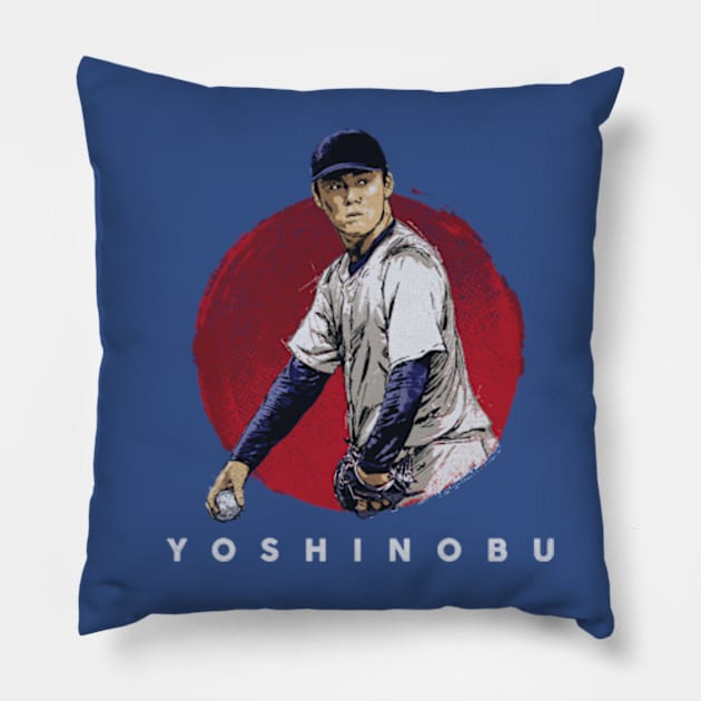 Yoshinobu Yamamoto Los Angeles D Sun Pillow by Jesse Gorrell