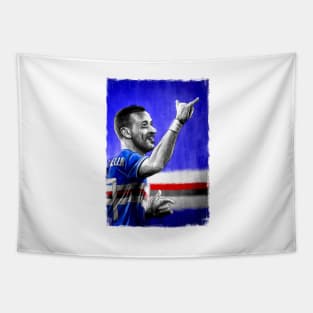 Fabio Quagliarella - Sampdoria Football Artwork Tapestry