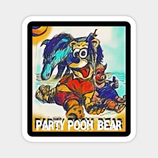 Party Pooh Magnet