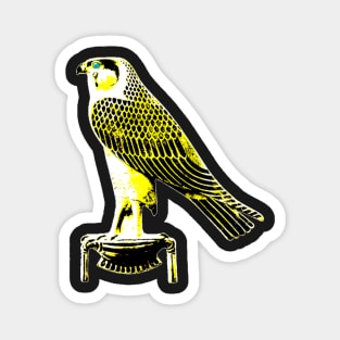 Egyptian God Horus Golden Falcon Magnet