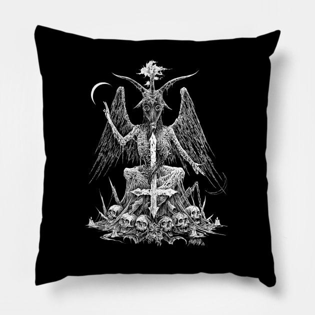 Baphomet Pillow by sawblade666