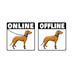 Magyar Vizsla Online Offline Wirehaired Pointer T-Shirt