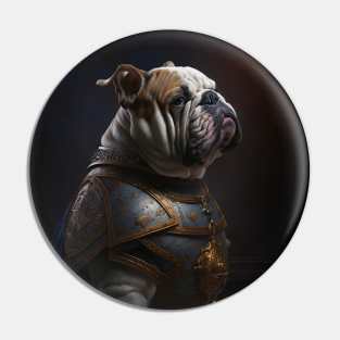 Bulldog - Medieval Knight Pin