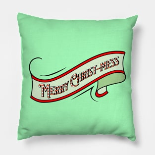 Merry Christmess (Black design) Pillow