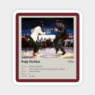 Pulp Fiction Best Movie Scene Magnet