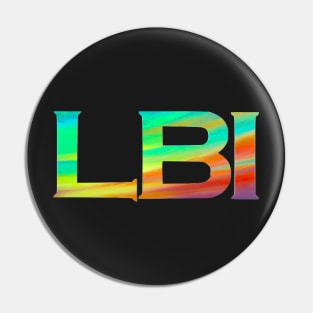 Long Beach Island LBI Painting Letters Pin