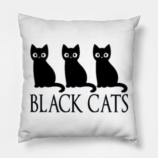 Black Cats Pillow