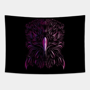 Psychedelic Line Art Eagle Tapestry