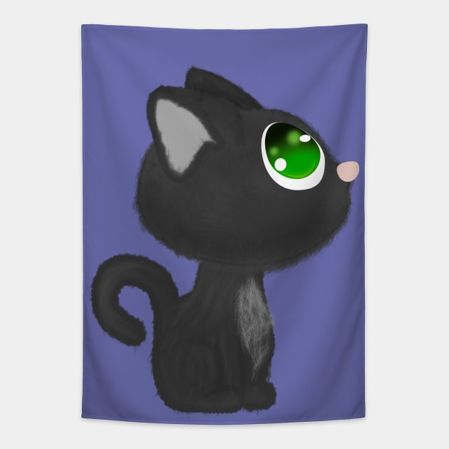 Innocent kitten Tapestry by TW_Zora