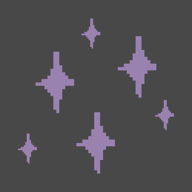 Purple Sparkles Pixel Art by christinegames