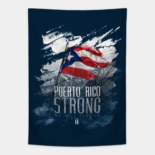 Puerto Rico Strong Torn Tapestry