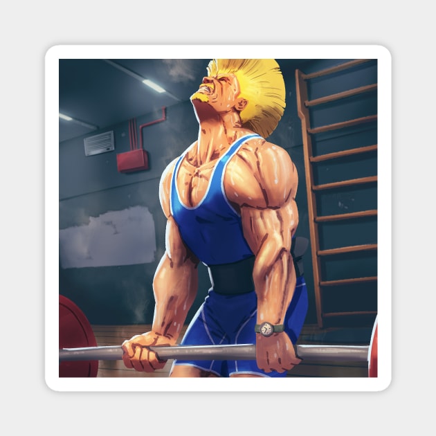 Guile Workout Magnet by HeyJay