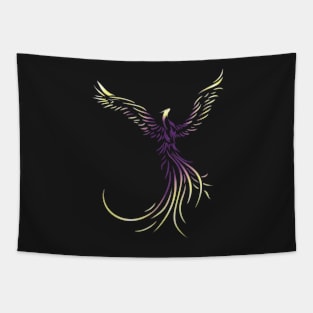 Abstract Phoenix Drawing Tapestry