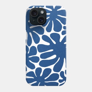 Abstract blue flowers Phone Case