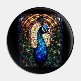 Beautiful peacock face Pin