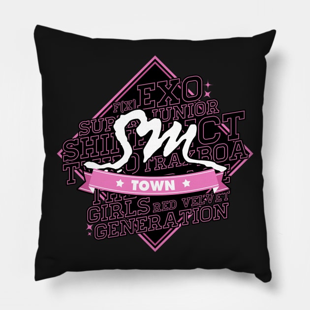 SM Town Pillow by skeletonvenus