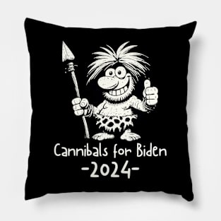 Cannibals for Biden 2024 Pillow