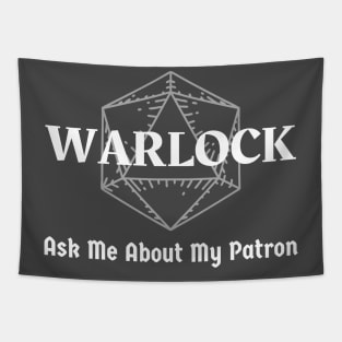 "Ask Me About My Patron" Warlock Class Print Tapestry