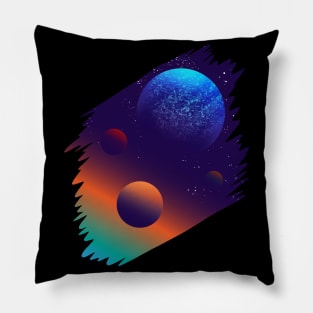 Planets Sun Universe Galaxy Outer Space Science Pillow