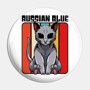 Russian Blue Cat Pin