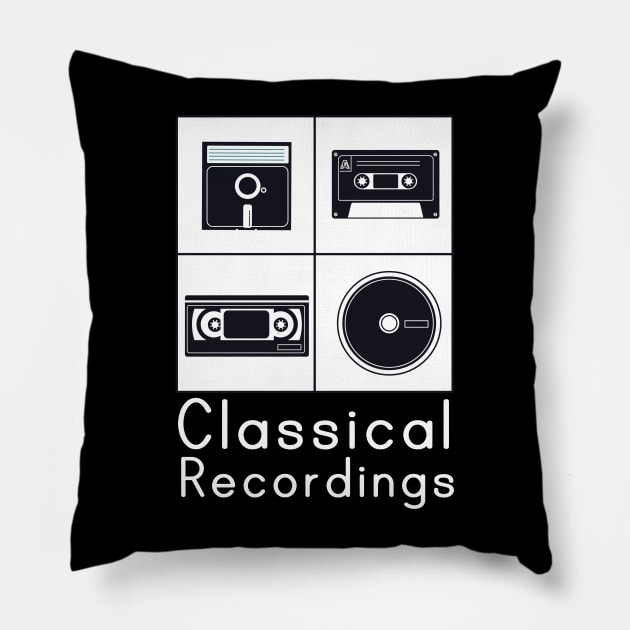 Classical Recordings Pillow by Mytogblog`s Merch