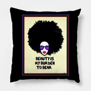 BLACK BEAUTY WITH ATTITUDE Pillow