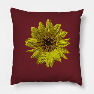 big yellow sunflowers Pillow