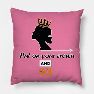 Golden crown Pillow