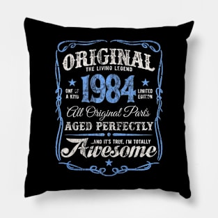 The Original Born In 1984 Vintage 40Th Birthday Party Pillow