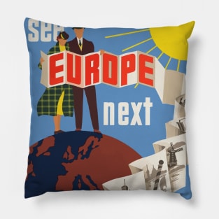 See Europe Next Pillow