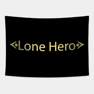 Lone Hero (Gold) Tapestry