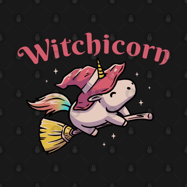 Witchicorn Funny Cute Spooky by eduely