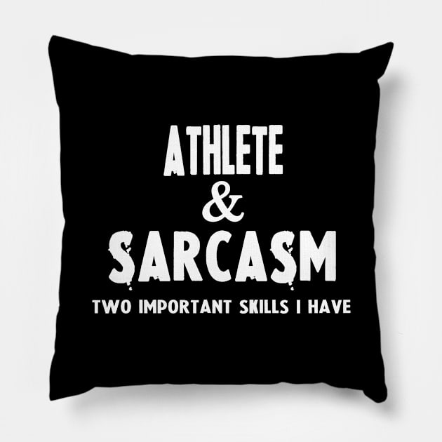 Gifts For Athletes Pillow by divawaddle