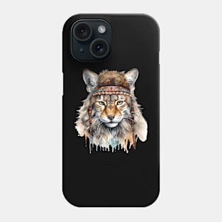 Watercolor Boho Lynx Phone Case