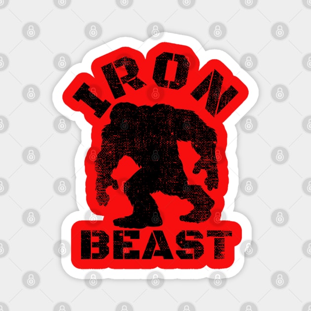 IRON BEAST BODYBUILDING Magnet by MuscleTeez