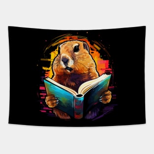 Prairie Dog Reads Book Tapestry