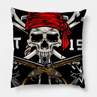 Patriot Skull Pirates Pillow