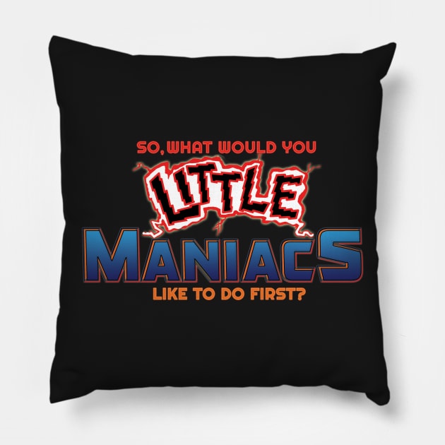 Little Maniacs Pillow by VOLPEdesign