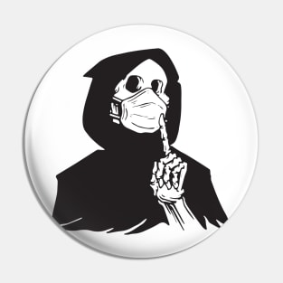 Skeleton Quarantine Pin