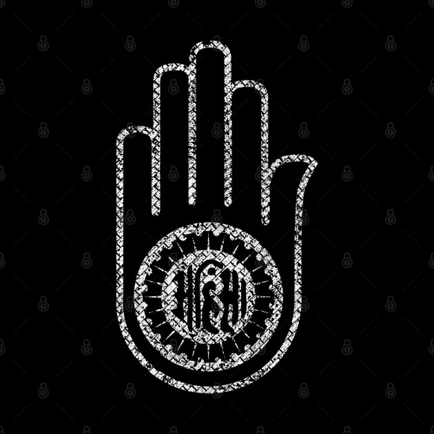 Jain Hand -symbol of Jainism by Nartissima