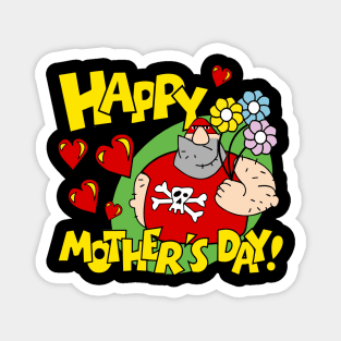 Happy Funny Mother's design Magnet