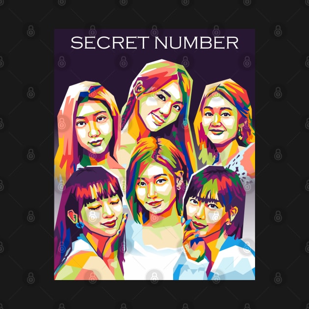 secret number pop art design by cool pop art house