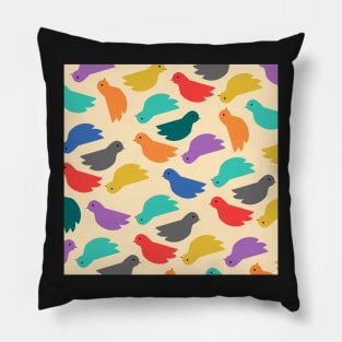 Colorful birds Pillow