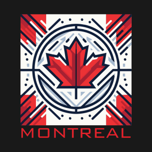 Montreal Quebec Canada Flag T-Shirt