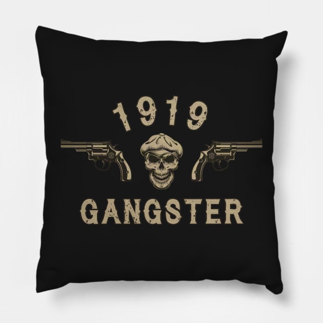 1919 Blinding Gangster mk3 Pillow by eyevoodoo