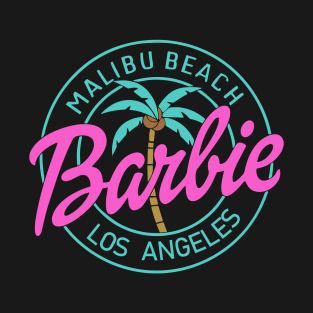 Malibu Beach Pink Barbie Barbenheimer T-Shirt