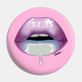 Hologram Lips Pin