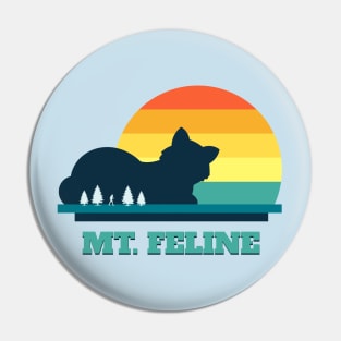 Mount Feline, Nature Trekking Feline Lover Pin