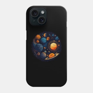 Solar System Planets Art Phone Case