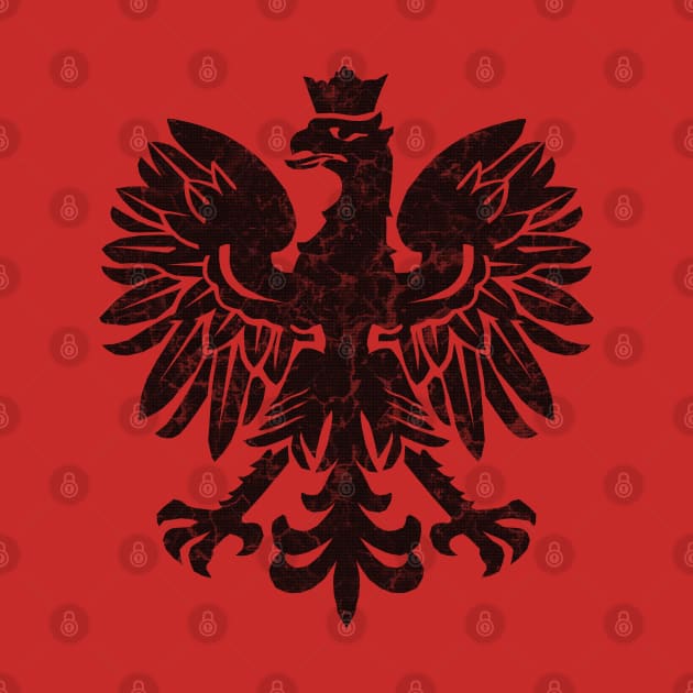 Polish Flag Eagle Black by GAz